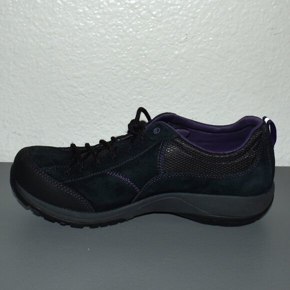 Women's Dansko Paisley Waterproof Outdoor Sneakers 37 Black/Purple Vibram Sole - Picture 10 of 13